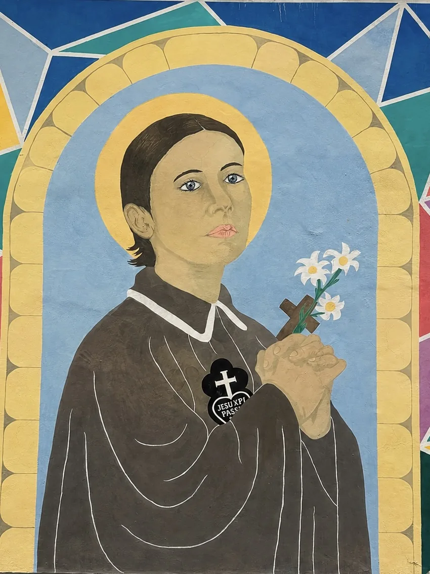 Representación artística de Santa Gema